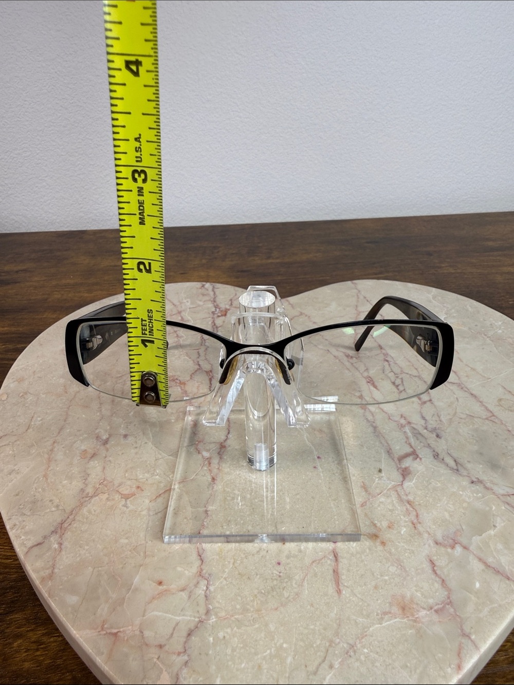 Black Rimless Reading RX Glasses - Picture 3 of 8